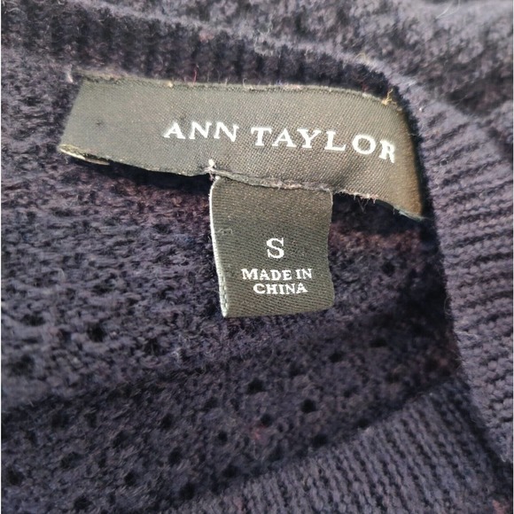 Ann Taylor Navy Crew Neck Sweater - Picture 7 of 7